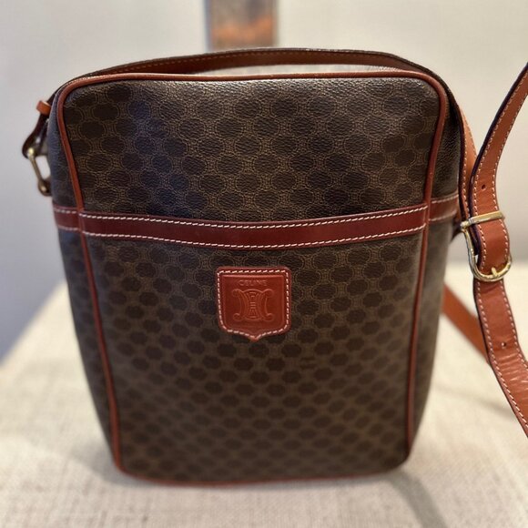 Vintage Celine Macadam Messenger Bag - Picture 1 of 11
